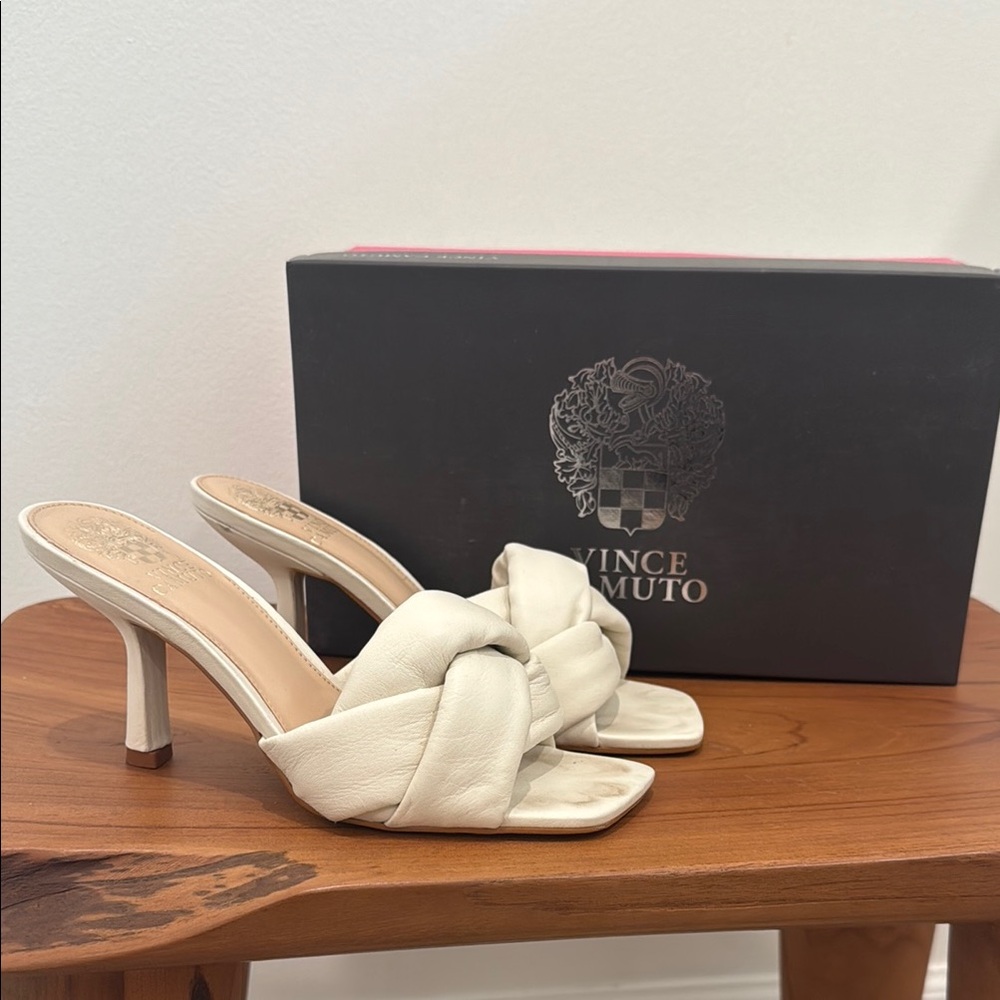 Vince Camuto Creamy White Joieana Heels